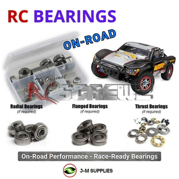 RCScrewZ Metal Shielded Bearing Kit tra074b for Traxxas Slash Ultimate TSM Ed. (68077-3) | PRO