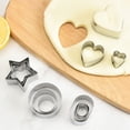 thumbnail image 4 of SPRING PARK Mini Cookie Cutter Shapes Set - 24 Small Molds to Cut Out Pastry Dough, Pie Crust Fruit - Tiny Stainless Steel Metal Stamps Cut Fondant Mold, 4 of 7