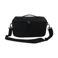 thumbnail image 1 of Bolsa bandolera para cámara, bolsa para lentes, correa de hombro extraíble, divisores ajustables, acolchados Negro, 1 of 9