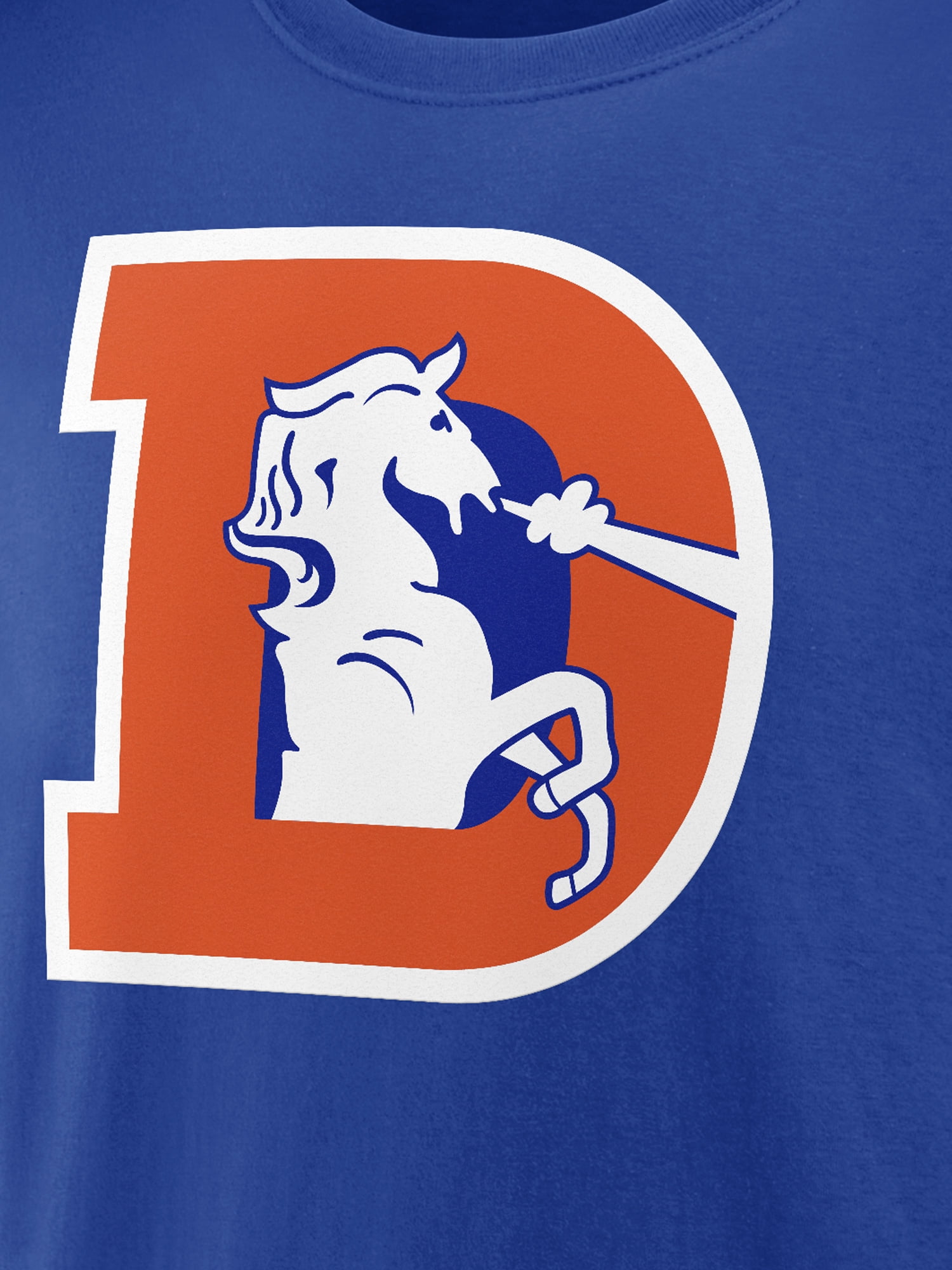 NFL Denver Broncos Men's Cotton Blue Short Sleeve T-Shirt