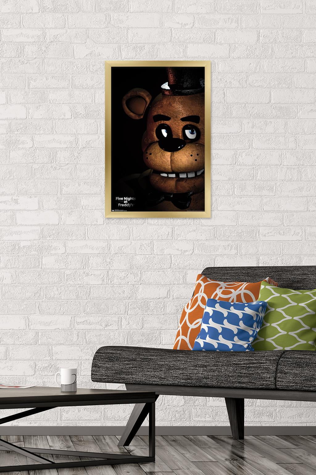 Five Nights at Freddy's - Freddy Wall Poster, 14.725" x 22.375", Framed