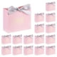 thumbnail image 1 of 16Pcs Bolsas de Regalo de Agradecimiento con Cintas Plateadas para Graduación Boda Rosa, 1 of 7