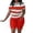 Red, variant on MuXiKeJi Clothes 2 Piece Summer Set Oversized Top & Loose Fit Shorts with Pockets