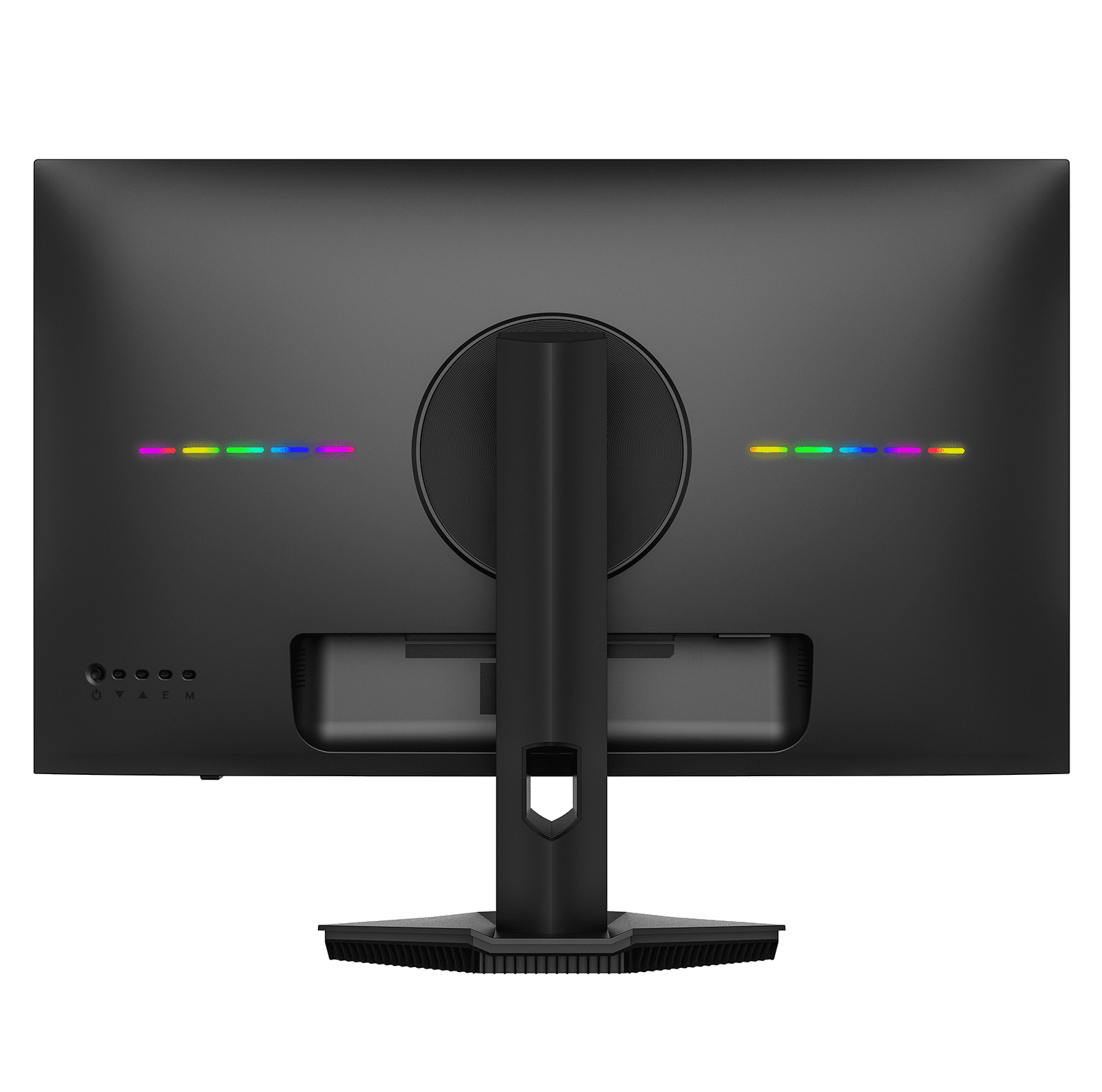CRUA 27" 160Hz Gaming Monitor, IPS UHD(3840x2160P), 120% SRGB, Support FreeSync, Height adjustable, Lighting effects, Built-in Speakers, HDMI & DP, Black
