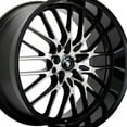thumbnail image 2 of 1 X Konig 16MB Lace 16X7 5X100/5X4.50 73.00 Hub +40 Offset Black Wheel Rim, 2 of 3