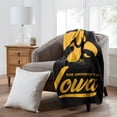 thumbnail image 2 of The Northwest Group  Iowa Hawkeyes 50" x 60" Signature Raschel Plush Throw Blanket, 2 of 2