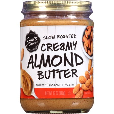 (2 Pack) Sam's Choice Slow Roasted Creamy Almond Butter, 12 (Best Tasting Nut Butter)