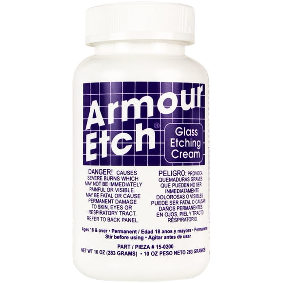 Crema de grabado de vidrio Armour Etch 296 ml, peso neto 280 g Armour Etch 15-0200