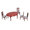 thumbnail image 4 of Muebles en miniatura, juego de mesa y sillas para casa de muñecas, muebles de cocina para casa de muñecas, juego de mesa y sillas, integración perfecta, 4 of 9
