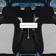 thumbnail image 4 of For 2016-2024 Honda Civic FH Group Neoprene Custom Fit Car Seat Covers Waterproof  - Full Set Gray, 4 of 9