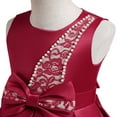 thumbnail image 6 of KAUOD Baby Toddler Girls Elegant A-Line Smocked Dress Sleeveless Formal Wedding Ruffles Pleated Dresses Pageant Skirts, 6 of 9