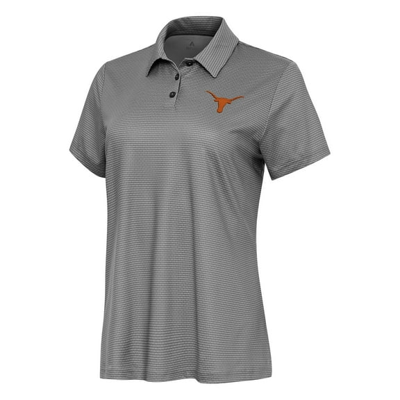 Women's Antigua White Texas Longhorns Rings Polo