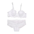 thumbnail image 3 of BILIKEYU Women's Comfor table Embroidery Lace Bra and Panty Set Plus Size, Push Up Bra And Panty Set, Bra And Panty Set, Bra And Panty Sets, 3 of 3