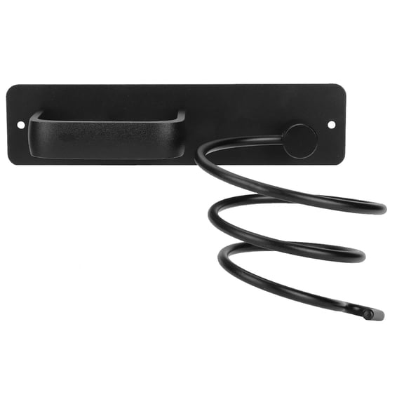 YAHHU Eco‑Aluminum Spiral Wall‑Mounted Hair Dryer & Straightener Holder – Space‑Saving Bathroom Organizer