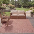 thumbnail image 5 of Safavieh Courtyard Finnian Solid Indoor/Outdoor Area Rug, Red/Beige, 9' x 12', 5 of 17