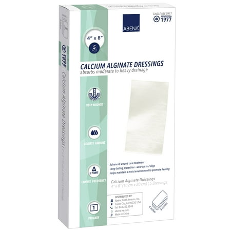 Invacare Calcium Alginate Wound Dressing - Abena Calcium Alginate Dressing, Sterile