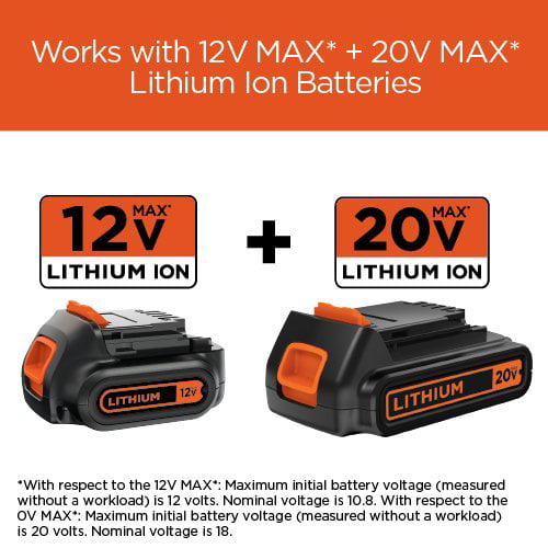 20V MAX* Lithium Battery Charger, 2 Amp | BLACK+DECKER