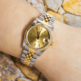 thumbnail image 2 of Pre-Owned Rolex Datejust 31MM 68273 Champagne Dial Fluted Bezel Two Tone Yellow Gold Jubilee Bracelet, 2 of 8
