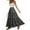 Black, variant on LYMAYTER Women's Floral Maxi Skirts Boho Beach Casual Vacation Print Long Skirt for S-XL