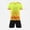 E104-Yellow, variant on Children's Fashionable Football Jersey Set, Short Sleeve Crew Neck Top, Elastic Waist Shorts Sports Suit, Comfortable Breathable Sweat Absorbent Quick Dry Two Piece Sports Uniform