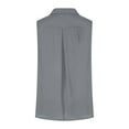 thumbnail image 5 of dazeni Women's Sleeveless Shirts Lightwieght Button Down Shirts Solid Colid Loose Casual Beach Shirts, 5 of 6