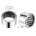 thumbnail image 2 of Uxcell 7/8x1-1/8x3/4" Needle Roller Bearings Full Complement Drawn Cup Steel Silver Tone 5pcs, 2 of 5