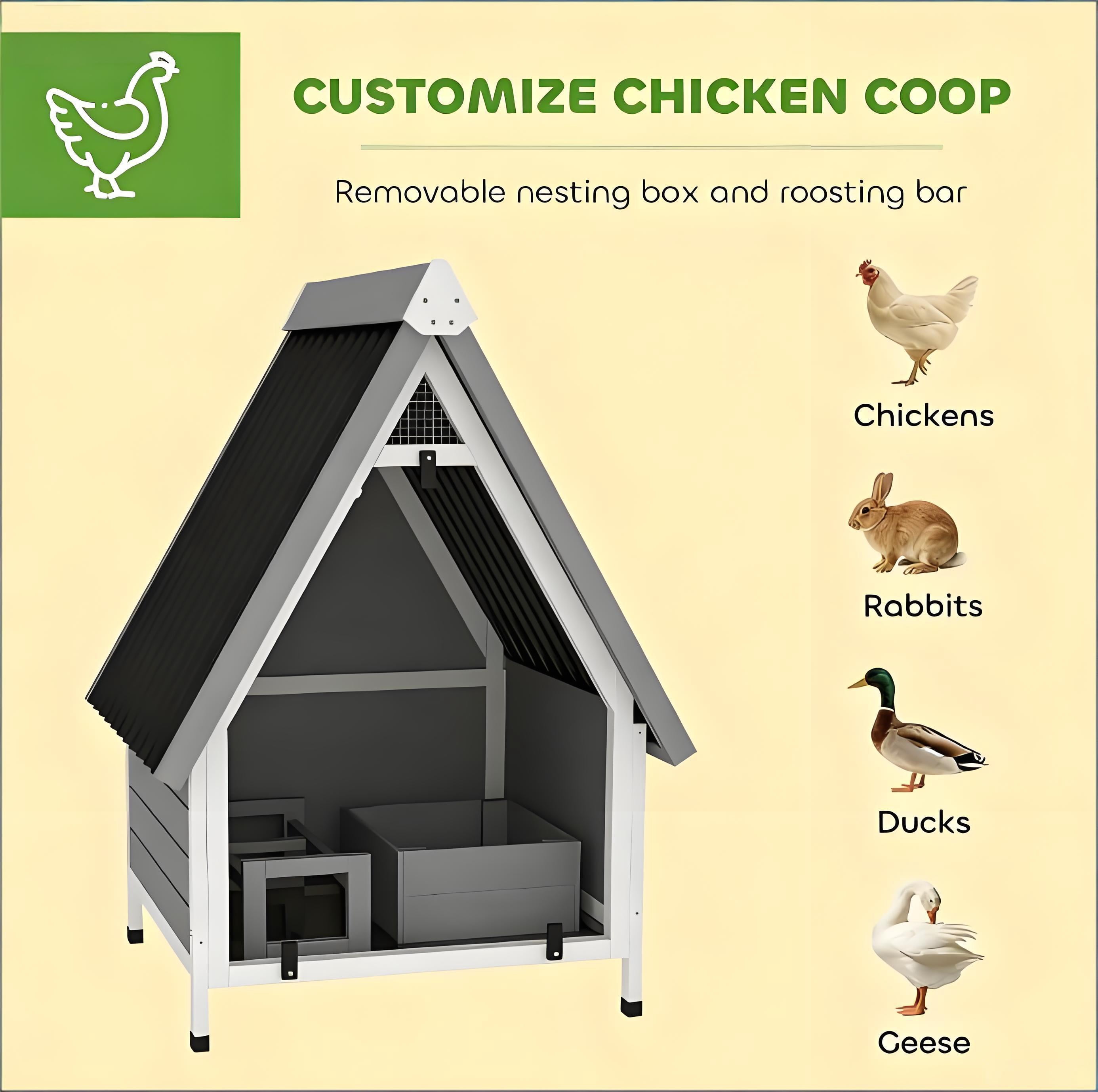 Pet House Wooden Chicken Coop