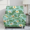 thumbnail image 2 of Xixirimido Palm Leaf Plumeria Pattern Recliner Chair Cover 4-Pieces Lazyboy Cover for Recliner Chair with Storage Pockets Furniture Protector for Living Room Printed Sofa Slipcover, 2 of 8