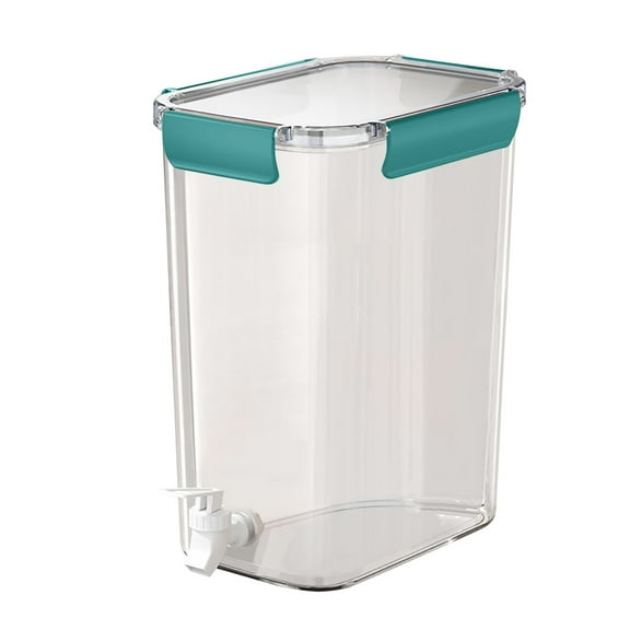 XKHHLH Plastic Drink Dispenser with Spigot, Beverage Dispenser Cold Drink Container for Iced Tea, Lemonade, Fridge, Bar, Party, Lock Lid