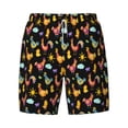 thumbnail image 4 of Lsque Mens Swim Trunks Flowe Rooster Pattern - Bathing Suit Compression Liner - Beach Swim Shorts Swimwear - (S-3XL) - Stretch Quick Dry -Medium, 4 of 9