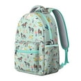 thumbnail image 4 of Wild Horse and Foal Pattern Student School Backpack with Floral Retro Rural Cute Rainbow Print Design, 4 of 6