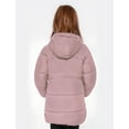 thumbnail image 4 of SOLOCOTE Girls Winter Coats Heavyweight Mediun Length Warm Jackets Down-like Cotton Wadding Outwear 3-14Y, 4 of 8