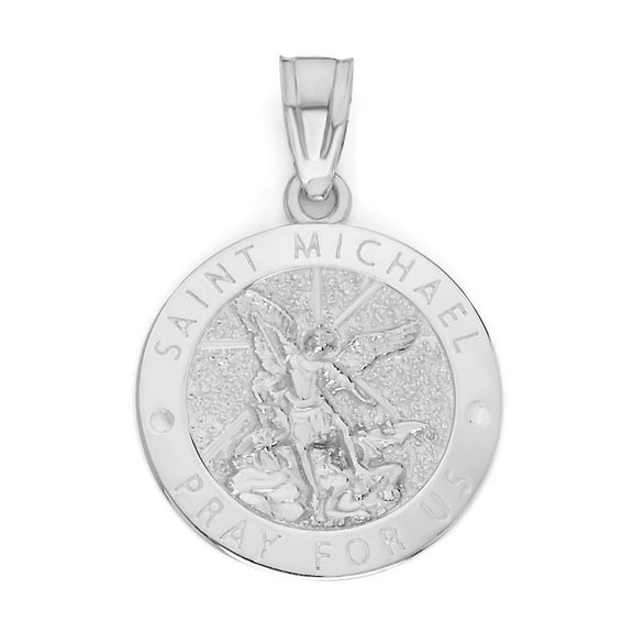 925 Sterling Silver Dainty St. Michael Pendant - Patron Saint Jewelry, Catholic Gifts for Her