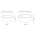 thumbnail image 3 of 4PCS Stainless Steel Bowls Mixing Bowl with Scale Deep Mixing Egg Bowls Non Slip Kitchen Bowl for Baking Salad Cooking, 3 of 4