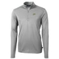 thumbnail image 2 of Men's Cutter & Buck Gray Purdue Boilermakers Big & Tall Virtue Eco Pique Recycled Quarter-Zip Pullover Top, 2 of 3