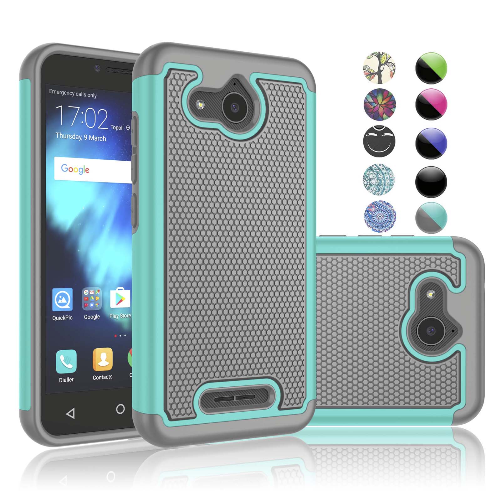 Alcatel Tetra Case, Cute Case For Alcatel Tetra, Njjex [Shock