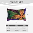 thumbnail image 4 of Naloa Multicolored Beautiful Flower1 Pillowcase, Throw Pillowcase, Wrinkle-Free, Stain-Resistant with Hidden Zipper for Bedroom Sofa-20"x30", 4 of 6