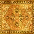 thumbnail image 1 of Ahgly Company Machine Washable Indoor Square Persian Yellow Traditional Area Rugs, 6' Square, 1 of 4
