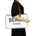 thumbnail image 5 of hirigin Beach Bag Canvas Tote Bag Letter Printed Tote Bag for Women Gifts Bag for Teacher Bridesmaid, 5 of 8