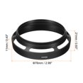 thumbnail image 2 of Unique Bargains Lentille de 62mm, Surface Mate Standard, Noir, 2 of 6