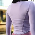 thumbnail image 2 of Tops cortos de nailon 2024 para mujer, locomotora de Metal pesado, camisa de Yoga con hebilla y cremallera, ropa activa, chaqueta deportiva para correr y Fitness, 2 of 5