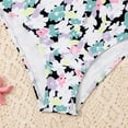 thumbnail image 6 of GYRATEDREAM 8-12Y Child Girls Butterfly Sport Tankini Bikini Bottoms Bathsuit 2PCS Floral Swimsuit, 6 of 6