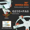thumbnail image 5 of VEVOR 55 Gallon Heavy Duty Drum Dolly, 1250lbs Load Capacity, Barrel Dolly Cart Drum Caddy, Non Tipping Hand Truck Capacity Dollies with Steel Frame 5 Swivel Casters Wheel, 5 of 9