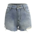 thumbnail image 6 of Jeans Shorts Women Jeans Summer Sexy Pants Fashtion Women Shorts Slim Hole Pants Plus Size Pants Plus Size Womens Shorts Light Blue S, 6 of 6