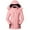 Pink, variant on Womens Heated Jacket Puffer Coat Women Outdoor Plush Heat Jacket USB Charging Heating Warm Mountaineering Clothes Long Sleeve Tops