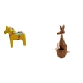thumbnail image 1 of Figura de escritorio de madera maciza artesanal, caballo Dalecarliano, estatua tradicional, figura de animal, artesanías con diseño pintado a mano, ad, 1 of 8