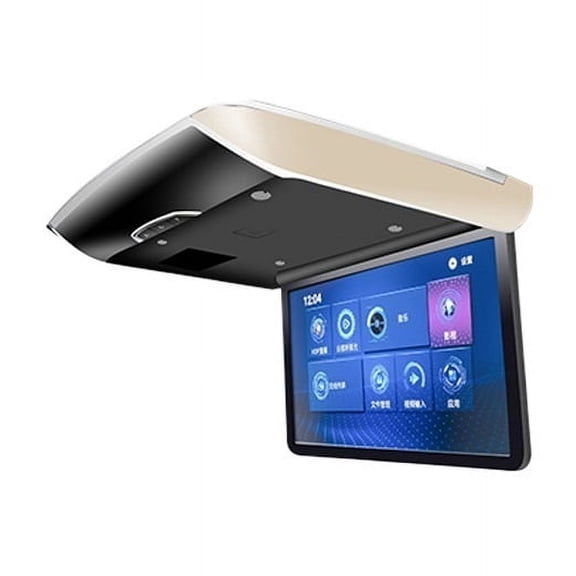 Automatic Folding Car Monitor 17.3 Inch IPS Screen Electric Foldable Car Video Player Ceiling TV Roof Mount Display USB FM