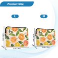 thumbnail image 4 of FORMRS 13-13.3 inch Laptop Sleeve Case Soft Carrying Quilted Computer Bag Cover, Beige Citrus Leaves, 4 of 7