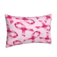 thumbnail image 2 of EasygdpBreast Cancer Ribbons Awareness Polyester Fiber Double-Sided Pillowcase,Super Soft,Comfortable And Luxurious Pillowcase,Not Easy To Break Or Deform- 20"X30", 2 of 9
