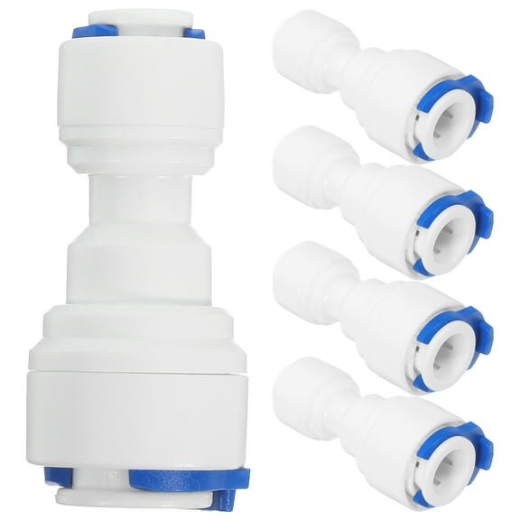 WEUVEB 5-Pack Quick Connect Water Purifier Pipe Fittings, and Easy to Install for Home Filtration Systems